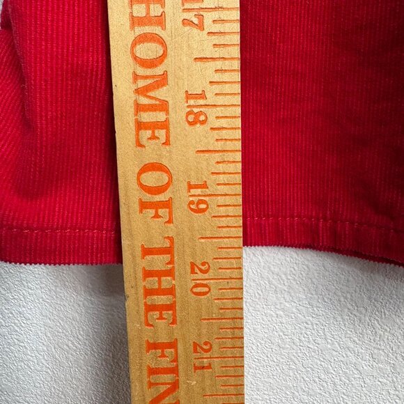 Kaisely Vintage Girls Red Corduroy Long Sleeve Dress 4T Holiday Winter - Picture 5 of 6